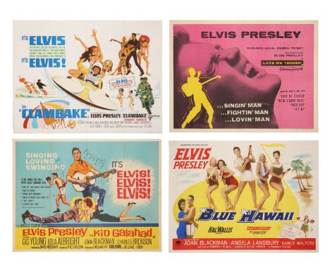 ELVIS PRESLEY - Four UK Quads, 1956 - 1967 - Four UK Quads for films starring the King of Rock 'n' Roll, Elvis Presley. While