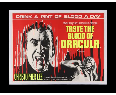 TASTE THE BLOOD OF DRACULA (1970) - UK Quad, 1970 - Linen-Backed - A country of origin UK Quad film poster for Hammer Horror'