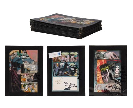 DC COMICS: THE JOKER DEVILS ADVOCATE - Colour Art Panels Signed by Pat Garrahy - A collection of colour art from the DC Comic