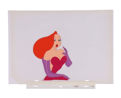 WHO FRAMED ROGER RABBIT (1988) - Jessica Rabbit Original Production Cel - An original hand-painted production cel of Jessica 