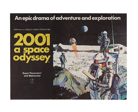 2001: A SPACE ODYSSEY (1968) - UK Quad (Men on the Moon), 1968 - A country of origin UK Quad for Stanley Kubrick's 2001: A Sp