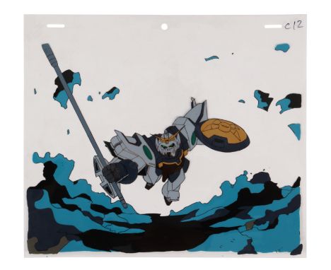 GUNDAM FRANCHISE (1979-PRESENT) - Sandrock Custom Original Production Cel - An original production cel featuring the Sandrock
