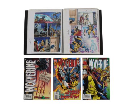 WOLVERINE (1988-2003) - Wolverine No. 95, 98 and 99 Signed by Joe Rosas and Booklet Containing Hand-Coloured Interior Colour 