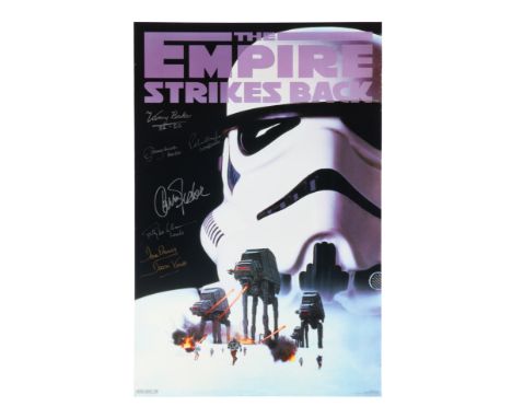 STAR WARS: THE EMPIRE STRIKES BACK (1980) - Cast-Autographed Special Release - A special release poster for Irvin Kershner's 