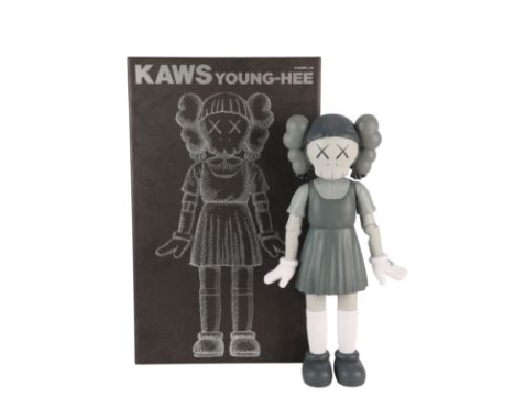 KAWS - Young-Hee "Monotone" Vinyl Figure, 2024 - A Young-Hee "monotone" version figure by KAWS (Brian Donnelly), USA b.1974 -