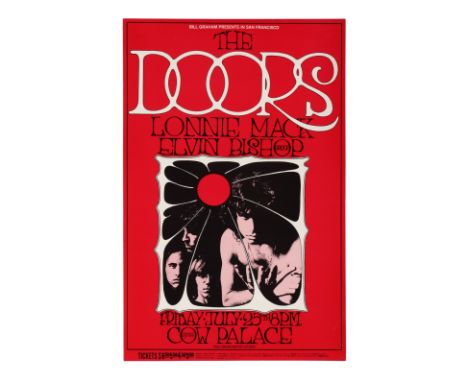 THE DOORS - "Bill Graham Presents" The Doors Cow Palace Concert Poster (BG-186) - A "Bill Graham Presents" The Doors poster p