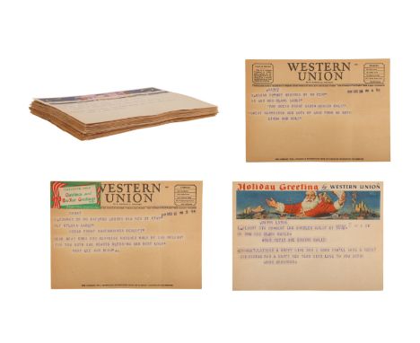VARIOUS PRODUCTIONS - Collection of Telegrams from Golden Era Hollywood Stars to Clark Gable and Sylvia Ashley - A collection