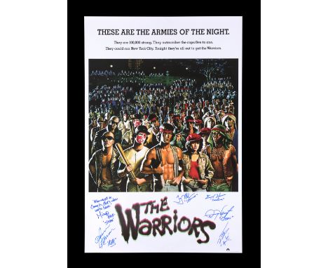 WARRIORS, THE (1979) - Cast-Autographed Poster - A cast-autographed commercial poster for Walter Hill's action thriller The W