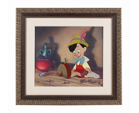 PINOCCHIO (1940) - Framed Limited Edition "Anytime You Need Me" Animation Cel - This hand-painted limited edition cel, releas