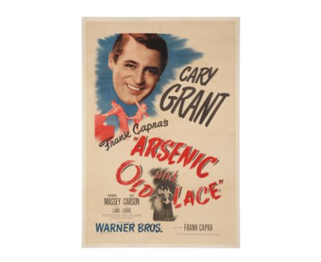 ARSENIC AND OLD LACE (1944) - US One-Sheet, 1944 - Linen-Backed - "Insanity runs in my family. It practically gallops." Frank