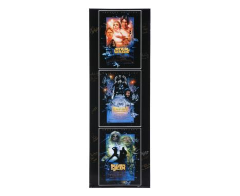STAR WARS: ORIGINAL TRILOGY (1977-1983) - Cast-Signed Commercial E.S.B - A commercial poster for George Lucas' original Star 