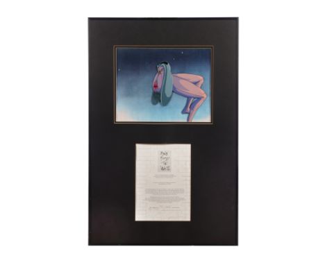 PINK FLOYD: THE WALL (1982) - Framed The Judge Production Cel Display - A hand-painted production cel of The Judge, from the 