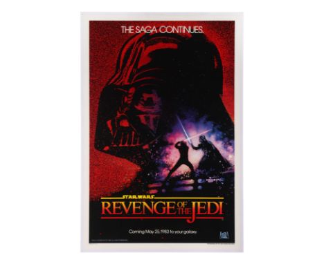 STAR WARS: REVENGE OF THE JEDI (1982) - Dated Revenge US One-Sheet, 1982 - Linen-Backed - A 'dated' US One-Sheet teaser poste