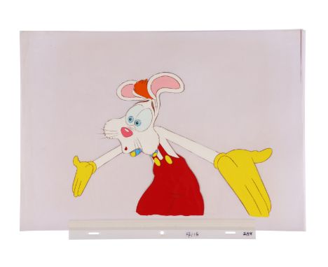 WHO FRAMED ROGER RABBIT (1988) - Roger Rabbit Original Production Cel  - An original production cel of Roger Rabbit from Who 