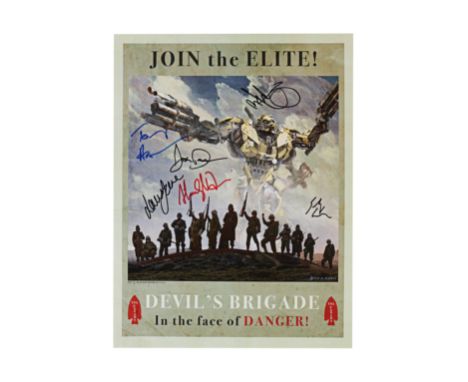 TRANSFORMERS: THE LAST KNIGHT (2017) - Cast-Autographed Crew Gift Poster - A cast-autographed crew gift poster from Michael B
