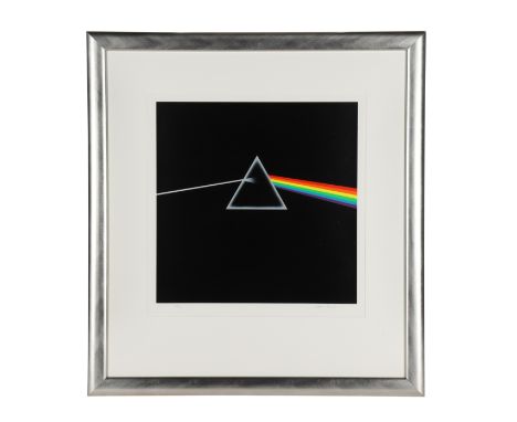 PINK FLOYD - Framed Limited Edition The Dark Side of The Moon Album Cover Print Signed by Storm Thorgerson - A limited editio