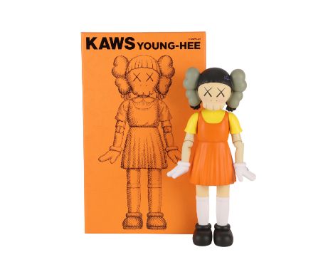 KAWS - Young-Hee "Coloured" Vinyl Figure, 2024 - A Young-Hee "coloured" version figure by KAWS (Brian Donnelly), USA b.1974 -