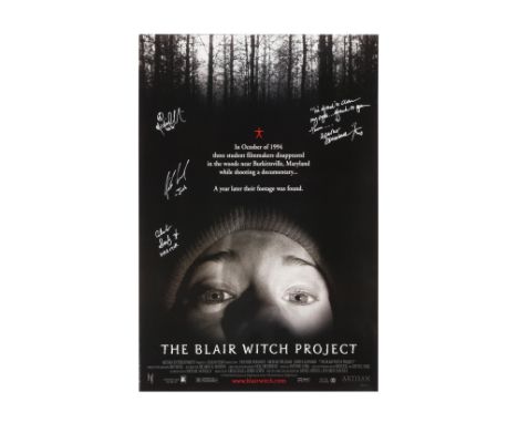 BLAIR WITCH PROJECT, THE (1999) - Michael C. Williams, Joshua Leonard, Heather Donahue and Eduardo Sanchez Autographed Poster