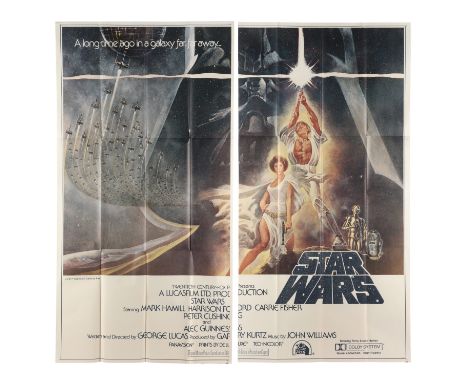 STAR WARS: A NEW HOPE (1977) - US International Six-Sheet - Tom Jung's iconic artwork is truly stunning in this large US Six-