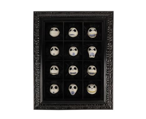 THE NIGHTMARE BEFORE CHRISTMAS (1993) - Limited Edition "The Twelve Faces of Jack" Set Autographed by Tim Burton - A limited 