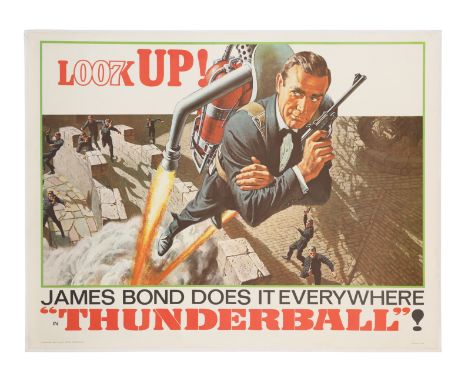JAMES BOND: THUNDERBALL (1965) - Advance US Subway, 1965 - Linen-Backed - Frank McCarthy's art is stunning in this very rare 