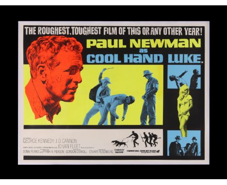 COOL HAND LUKE (1967) - UK Quad, 1967 - Linen-Backed - A scarce UK Quad for one of Paul Newman's standout roles as non-confor