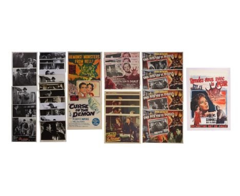 CURSE OF THE DEMON (1957) - Collection of Lobby Cards, Promotional Stills and Posters - A collection of lobby cards, promotio
