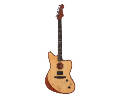 NOEL GALLAGHER - Noel Gallagher's Owned and Autographed Fender Acoustasonic Jazzmaster Guitar to Benefit UNICEF UK - An autog
