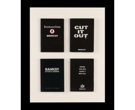BANKSY - Complete Black Books Series - Set of all three volumes included in Banksy's "black books" series, accompanied by a c