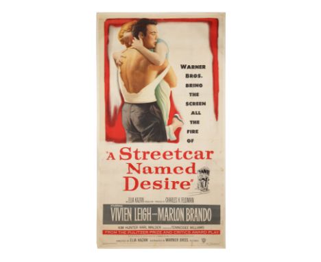 STREETCAR NAMED DESIRE, A (1951) - US Three-Sheet, 1951 - Linen-Backed - Four years after its Broadway debut in December 1947