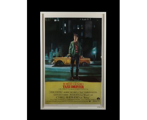 TAXI DRIVER (1976) - Framed US One-Sheet, 1976 - Linen-Backed - Martin Scorsese's Taxi Driver has become a classic pop cultur