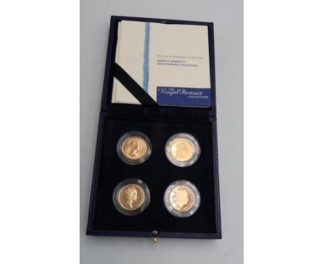 Four Elizabeth II Gold Portrait collection Gold proof coins 7.98grams each. 