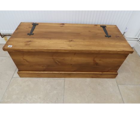 A reclaimed pine storage trunk - Width 112cm x Depth 46cm x Height 45cm 