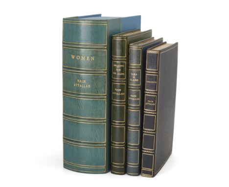 Attallah, Naim: Women, full blue morocco binding by Asprey & Co. Ltd., with gilt tooling and lettering to spine and lapis laz