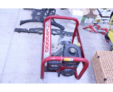A GENERAC PP3000 PETROL GENERATOR WITH BRIGGS AND STRATTON ENGINE