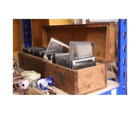 A COLLECTION OF SOCIAL SCENES LANTERN SLIDES, SOME SPORTING INTEREST AND CHINA