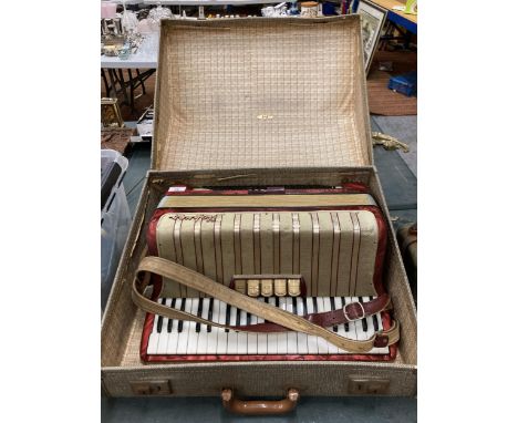 A HOHNER CONCERTO IV ACCORDION IN ORIGINAL CASE