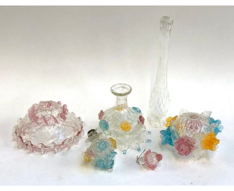 Components of an Italian murano glass lamp (unsure if complete) 