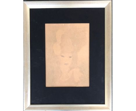 Manner of Marie Laurencin (1883-1956), pencil portrait of a lady, signed lower left, 31x21cm 