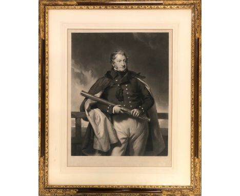 G R Ward after H P Briggs, 'Charles Anderson Pelham, Earl of Yarobrough', 19th century mezzotint, the plate 42x33cm 