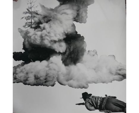 After John Baldessari (American, b.1931), 'Smoke, Tree, Shadow, and Person', inkjet print, 76 x 76cm 