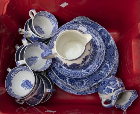 A collection of Spode Italian wares, two boxes, a mixture of Copeland Spode and Spode wares