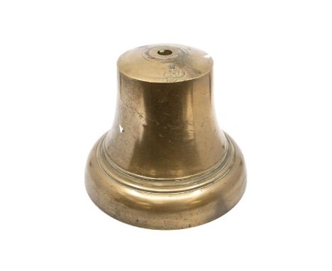 Solid brass George VI fire engine bell with George VI stamp to top