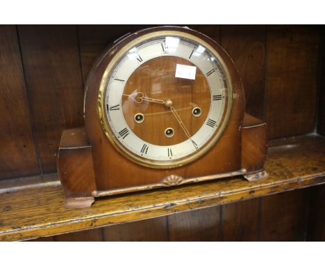 1950s' Smiths Westminster mantel clock with Roman numerals