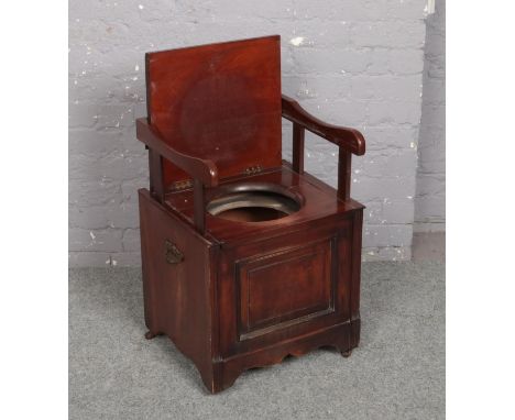 A Victorian mahogany metamorphic commode.  