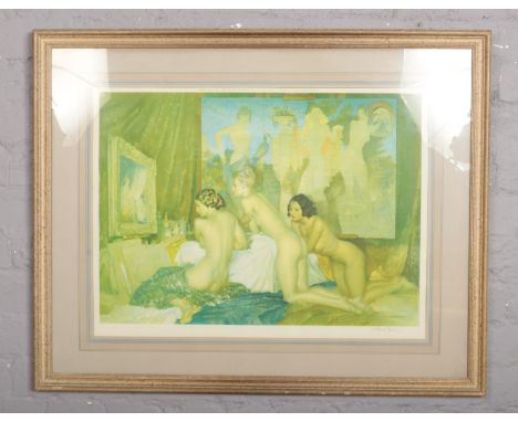 After Sir William Russell Flint (1880-1969) framed signed print published by Frost &amp; Reed. Blind stamp and signature in p