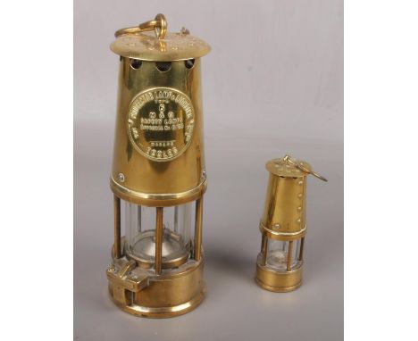 Two Protector Lamp &amp; Lighting Co Ltd Safety Lamps, type 6 examples  