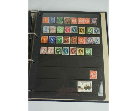 Two Albums of Stamps and First Day Covers, to include Queen Elizabeth II penny red stamps