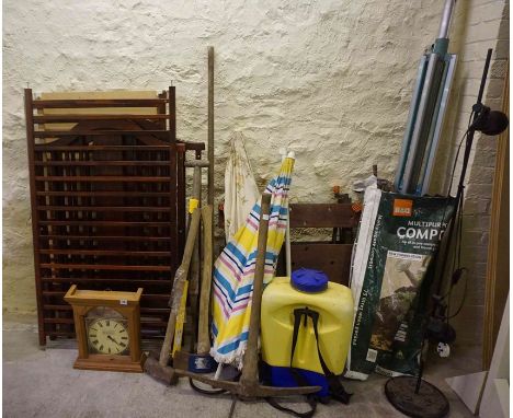 Large Lot of Sundries, to include tools, cot, work bench, etc