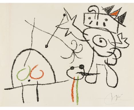δ Joan Miró (1893-1983)Ubu Aux Baleares Plate 19 (Mourlot 784)Lithograph printed in colours, 1971, signed in pencil, numbered
